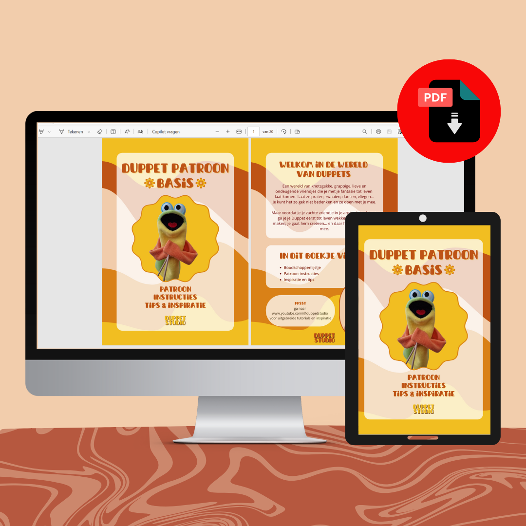 Digitaal Duppet naaipatroon | PDF A4